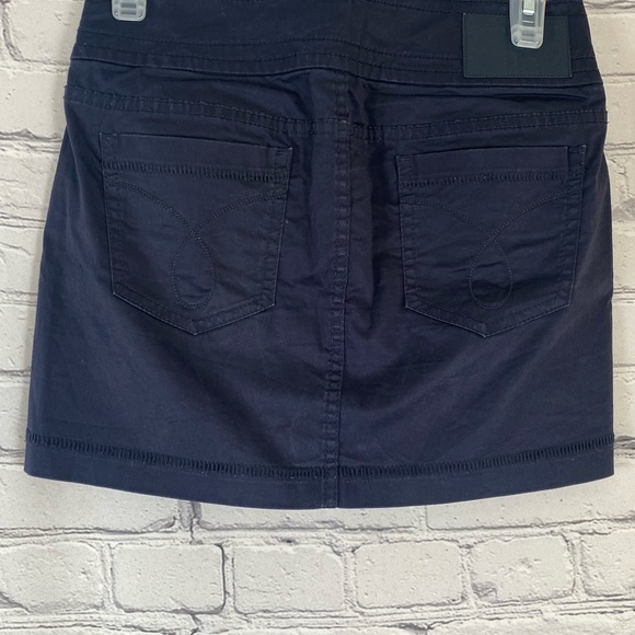 Calvin Klein Navy Blue Mini Skirt size 0 NWOT Summer Skirt Mean Girls - Picture 7 of 8